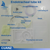 Kit de tubo traqueal médico desechable Kit de catéter endotraqueal Intubación traqueal