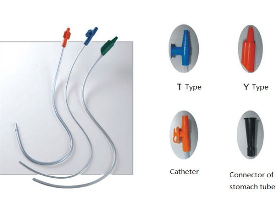 Catéter de tubo de conexión de succión estéril médica desechable con válvula de control